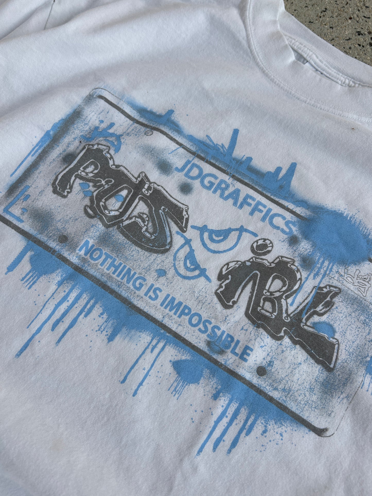 LICENSE PLATE TEE (WHITE)