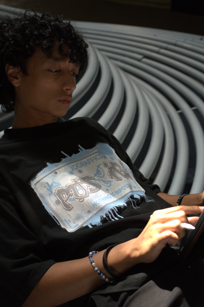 LICENSE PLATE TEE (BLACK)